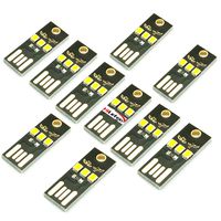 HiLetgo 10PCS Super Mini USB Light Ultra Slim USB Light for Laptop/Keyboard/Camping