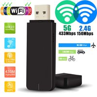 ehub4you 5G 2.4G dual bands 600Mbps Wifi USB Dongle Stick Adapter for MAG322w1, MAG 250, MAG 254, MAG 256, MAG 270, LAPTOP, PC, WINDOWS