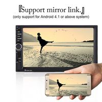 Ciglow Double Din Car Stereo MP5 Player 7inch Touch Screen Bluetooth FM Radio GPS USB TF Auxiliary Input AUX Wireless Remote with Rearview Camera Support Link Android Phone