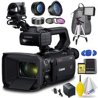Canon XA55 Professional UHD 4K Camcorder Advanced Accessory Bundle