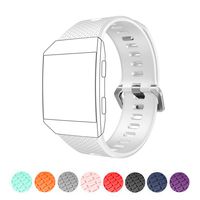for Fitbit Ionic Watch Bands, Soft Silicone Adjustable Fashion Sport Strap for 2017 Fitbit Ionic Replacement Fitness Accessory Wristband (NO Tracker)