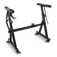 Plixio Piano Keyboard Stand w/Wheels - Z Style Adjustable & Portable Professional Heavy Duty Digital Piano Stand (Fits 54-88 Key Electric Pianos)