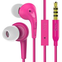 iLuv Bubblegum 3, High End Sound Quality with Noise Isolation, Sweat Proof, Ergonomic Angled Ear Tip, Hands-Free, and Soft Touch Rubber-Coating for iPhone, Smartphones, and Tablets (3rd Generation)