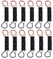 WAYLLSHINE® 12 Pcs/1 Dozen 1 x 1.5V AA Battery Spring Clip Black Plastic 1 x 1.5V AA Battery Case Holder Box Black Red Wire Leads