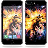 MightySkins Skin Compatible with Apple iPhone 8 Plus - Leo Galaxy | Protective, Durable, and Unique Vinyl Decal wrap Cover | Easy to Apply, Remove, and Change Styles | Made in The USA