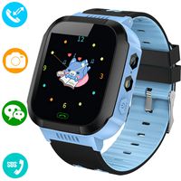 Kids Smart Watches Phone - 1.4" Touch Screen Children Phone Wristwatch with Call SOS Voice Chat Camera Flashlight Alarm Learning Games Toy Birthday Gifts for Boys Girls Age 4-12 (02 GM9 Blue)