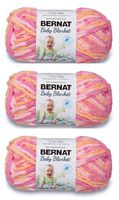 Bernat Bulk Buy Baby Blanket Yarn (3-Pack) Peachy 161103-3510