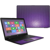 MightySkins Skin Compatible With HP 17t Laptop 17.3" (2017) - Purple Diamond Plate | Protective, Durable, and Unique Vinyl Decal wrap cover | Easy To Apply, Remove | Made in the USA