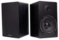 Pair Rockville RockShelf 64B Black 6.5" Home Bookshelf Speakers W/Kevlar Woofers