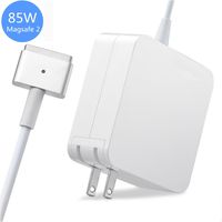 Mac Book Pro Charger,T-Tip/Shape Magnetic Connect 85W Magsafe 2 AC Replacement Power Adapter Charger Compatible with MacBook Pro 13-inch/15-inch/17-inch After Mid 2012 Models