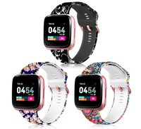 ZEROFIRE Bands Compatible with Fitbit Versa Pattern Printed Replacement Wristband for Women Men, Soft Silicone Fadeless Strap for Fitbit Versa Fitbit Versa 2 and Fitbit Versa Lite Edition