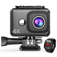 TEC.BEAN 4K Action Camera WiFi 14MP Ultra HD Waterproof Sports Cam 148ft/45M Underwater Camera with 170 Degree Wide Angle Lens and 2.4G Remote, Rechargeable Battery and Accessories Kits