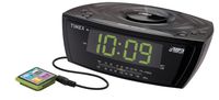 Timex T227BQ3 Large Display Alarm Clock Radio with MP3 Line-In, Black