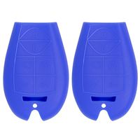 Keyless2Go New Silicone Cover Protective Cases for Key Fobiks with FCC M3N5WY783X IYZ-C01C - Blue - (2 Pack)