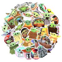Star Wars Baby Yoda Stickers(50 PCS),The Mandalorian Yoda Baby Sticker for Water Bottle Laptop Window Bumper Laptop MacBook Decals