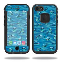 MightySkins Skin Compatible with Lifeproof iPhone 7 - Dolphin Gang | Protective, Durable, and Unique Vinyl Decal wrap Cover | Easy to Apply, Remove, and Change Styles | Made in The USA