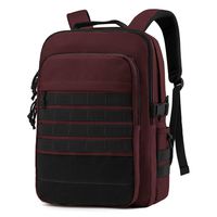WindTook Laptop Backpack for Women and Men Molle Travel Computer Bag School College Daypack Suits 15.6 Inch Notebook (WT6300 Maroon)