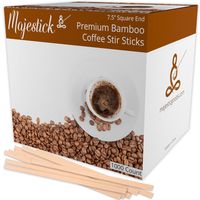 Bamboo Wooden Coffee Stir Sticks By Majestick Goods | Eco-Friendly Wooden Coffee Stirrers | Premium Wood Stirring Stick Drink Stirrer 1000/Box (7.5)
