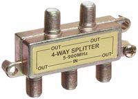 Four-Way Splitter with Mounting Hardware, 5-900 MHz