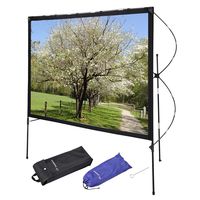 Instahibit 77" Portable Projector Screen with Foldable Frame Stand Outdoor Home Movie