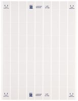 Brady LAT-37-799-1 0.8" Width x 1.437" Height, B-799 Nylon Cloth, Matte Finish White Laser Printable Label (Pack of 1000)