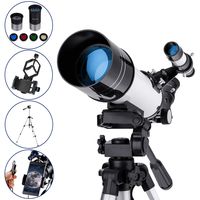 MAXLAPTER Refractive Astronomy Telescope, HD High Magnification, Dual-Use, Suitable for Adults or Children Beginners, Portable, Equipped with Tripod, Smartphone Adapter