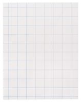 School Smart Double Sided Graph Paper with in Ruler - 8 1/2 in x 11in - Ream of 500 - White