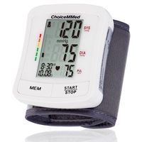 CHOICEMMED Wrist Blood Pressure Monitor - BP Cuff Meter with Display - Blood Pressure Machine up 5.3"-8.5" Wrists - Blood Pressure Tester Kit with Case - Blood Pressure Gauge with Memory