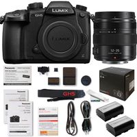 Panasonic Lumix DC-GH5 Mirrorless Micro Four Thirds Digital Camera + Panasonic interchangeable lens LUMIX G X VARIO 12-35mm / F2.8 II ASPH. / POWER O.I.S. [Micro Four Thirds - Expo Accessories Bundle
