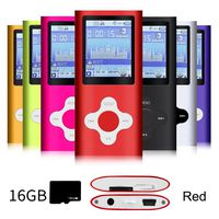 G.G.Martinsen White on red with White Versatile MP3/MP4 Player with a Micro SD Card, Support Photo Viewer, Mini USB Port 1.8 LCD, Digital MP3 Player, MP4 Player, Video/Media/Music Player