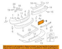 VOLKSWAGEN 5N08078479B9 GENUINE OEM LICENSE BRACKET