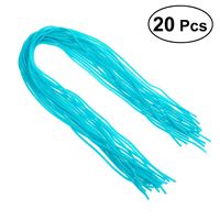 UKCOCO 20 Pack 60cm Coloful DIY Spiral Strain Relief Cord Sleeves Wire Wrap Cord Organizer Wire Protectors Cable for Charger Headphone Charging Cable (Sky-Blue)