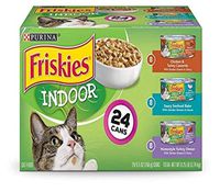 Purina Friskies Indoor Wet Cat Food Variety Pack, Indoor - (24) 5.5 oz. Cans