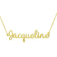 Personalized Name Necklace 18K Gold Plated New Mom Bridesmaid Gift Jewelry for Jacqueline