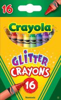 Crayola Glitter Crayons, Regular Size, 16 Count