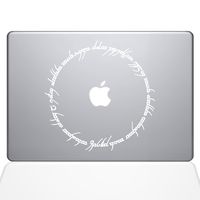 Lord of the Rings Inscription 13" Macbook Pro White Decal Sticker