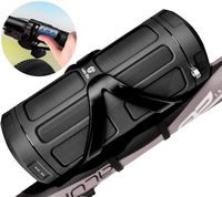 Bluetooth Speaker by Celtic Blu - 16W 100ft Wireless Range w/Surround Sound - Comes w/Built-in Power Bank, MicroSD Card Slot, FM, Bike Cage & Remote (Black)