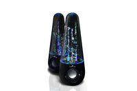 BeFree Sound Bluetooth Wireless Multimedia LED Dancing Water Speakers in Sleek Black