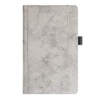 Basde Super Slim and Ultra Lightweight Edition Leather Case Cover Stand Cover for Samsung Galaxy Tab A SM-T515/T510 10.1Inch Tablet Case Slim Stand Cover 2019 (Gray)