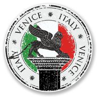 2 x 10cm/100mm Venice Italy Vinyl SELF ADHESIVE STICKER Decal Laptop Travel Luggage Car iPad Sign Fun #6642