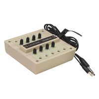 Califone CAF1218AVPY 8-Position Jack Box with Vol Controls
