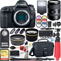 Canon EOS 5D Mark IV 30.4MP Digital SLR Camera + Tamron 28-300mm Di VC PZD Lens Accessory Bundle