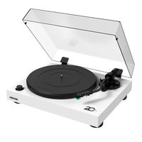 Fluance RT81 Elite High Fidelity Vinyl Turntable Record Player with Audio Technica AT95E Cartridge, Belt Drive, Built-in Preamp, Adjustable Counterweight, Solid Wood Plinth - White