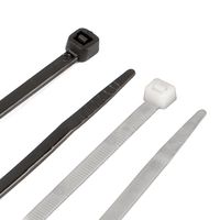 Performance Tool W2927 24pc 25" Cable Tie Set, Black and White With Tensile Strength 175 Lbs