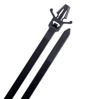 SecuriTie CTPM7-50100UVB Arrow Push Mount Cable Ties, 7 Inch., 50 Lbs. Tensile Strength, Wire & Cord Management / Industrial / Household Use, Nylon Zip Tie, 100 Pk, UV Black