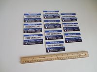 10 Video Surveillance Security System Window Decals Stickers - Stock # 718