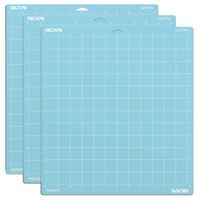Nicapa LightGrip Cutting Mat for Cricut Explore One/Air/Air 2/Maker (12x12 inch,3 Mats) Blue Light Adhesive Sticky Quilting Cricket Cut Mats Replacement Accessories for Cricut