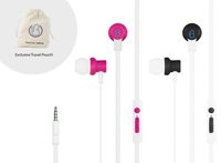 New loveBuds - Shared Two Person Earphones Earbuds Headphones, with Separate Individual Volume Controls and Microphones. No splitters Required. Now with an Exclusive Travel Pouch!