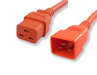 Lynn Electronics  C19C2020AOR-6F  20-Amp/250-volt  6-Feet Power Cord IEC 60320 C19 to IEC 60320 C20,  Orange