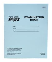School Smart Examination Blue Book with 16 Pages, 7 x 8-1/2 Inches, Pack of 50 Books - 085461